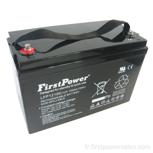 Batterie rechargeable de la batterie 12V100Ah de réserve